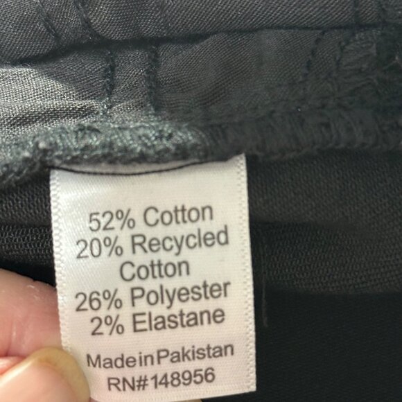 Sonoma Womens High Rise Black Denim Bermuda Shorts Size 12 Cotton Blend - Picture 6 of 9